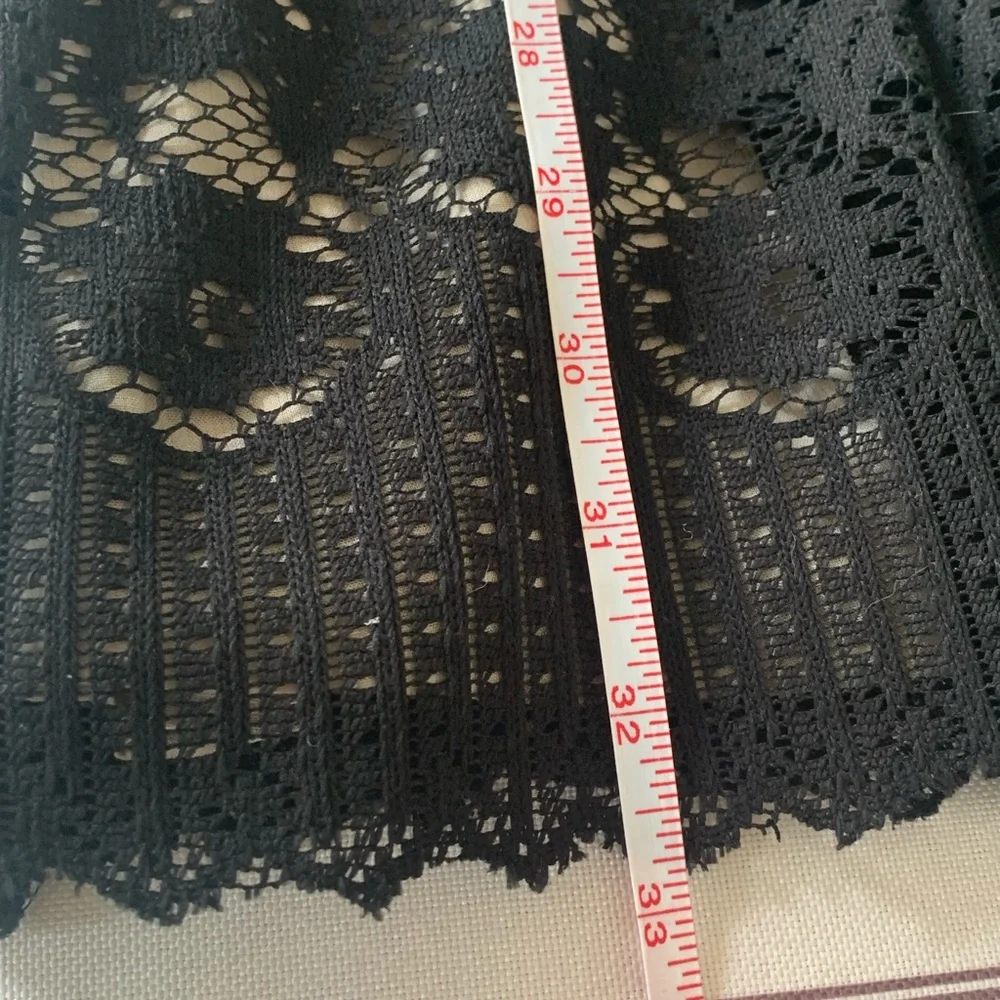 Free People Rocco Black Lace Mini Dress with Nude Liner. Womens Size 2 NWOT - Picture 10 of 16